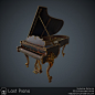 Last Piano, Vytautas Katarzis : This began as Substance Painter practice ages ago. Been chippin' at it in spare time, decided to clean it up and call it done. Had stool high poly done too but wanted to finish it fast so decided to scrap it. Strings are ju