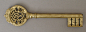 Key, made in Germany in the 18th century