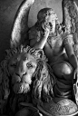 天使和狮子的雕像