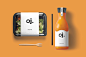 Oj. - Branding Concept : Concept for a natural juice company branding.