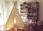 8ft Giant Canvas Kids Teepee - Hide Away Tepee With Bamboo Poles - Handmade Children's Play Tent的图片