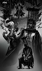 ArtStation - Fourth week Inktober 2019 - Dark Souls/Bloodborne/Sekiro, Raquel Cornejo _线描_T2021116 #率叶插件，让花瓣网更好用_http://ly.jiuxihuan.net/?yqr=16110873#