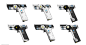 B&W weapons assemble , Bruce Yu : Some black&white weapons, bio-tech rifle and energy handgun.