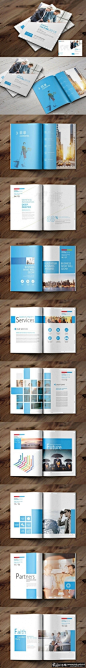大气商务画册 蓝色科技画册 商业画册 商业宣传册 企业画册 企业宣传册 宣传图册 手册