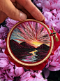 Romantic Landscapes in Perfect Embroideries