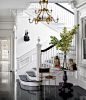 The Laurel Home Best Of Interior Design Awards For 2015 - laurel home | Gorgeous entry with white on white walls and ebony floors by Windsor Smith for Elle Decor