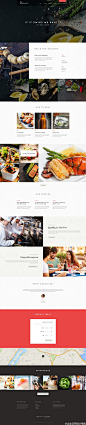 一组海鲜主题餐厅的官网设计灵感 #网页设计# #企业官网设计#