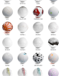 C4D纹理贴图材质球金属液体超实用室内设计预设素材包合集 (1)