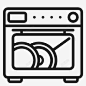 洗碗机家用女佣图标 页面网页 平面电商 创意素材