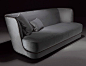 Nella Vetrina Royale Italian Sofa Upholstered in Grey