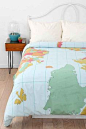 Map Duvet Cover 