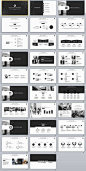 Black Infographic Business PowerPoint Template