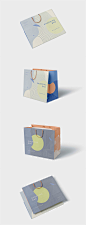 61403高端商超品牌LOGO纸质包装手提袋哑膜效果购物袋PS样机MOCKUP素材