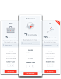 Wunderpass Landing Pages : Two landing pages with pricing table & few other UI elements.