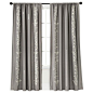 Threshold™ Embroidered Vine Light Blocking Curtain Panel - Gray/Cream: 