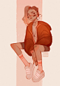 Lois van Baarle 头像插画 人物插画 欧美 角色 