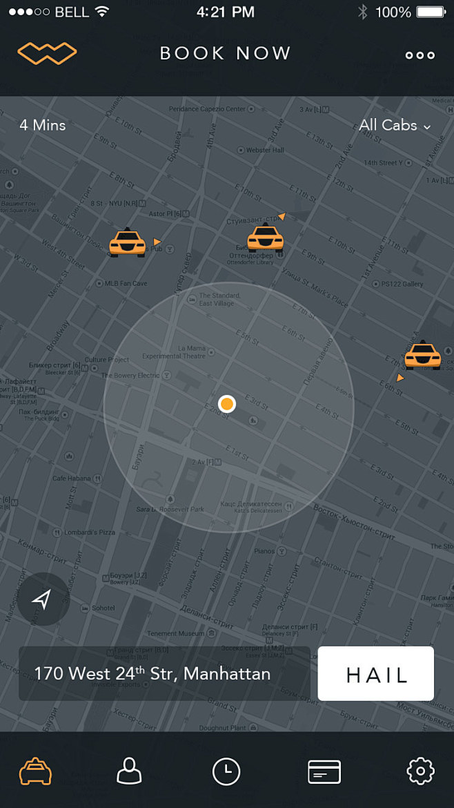 出租车地图界面，来源自黄蜂网http:/...