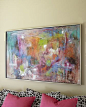 "Seville" Abstract Painting by John-Richard Collection at Neiman Marcus.
