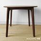 日式实木北欧现代风格白橡木餐桌休闲圆桌 原木家具-淘宝网