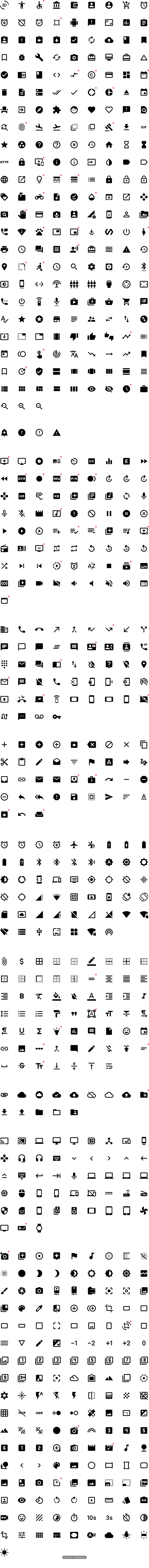 Material Icon Set UI...