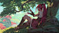 Tree house -  personal project, Dao Trong Le : Mineko and the squirrels in the magic forest
Character from my Personal project