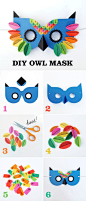 Paper Owl Mask // Free printable: