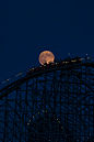 Super Moon over Hersheypark by Frances Civello