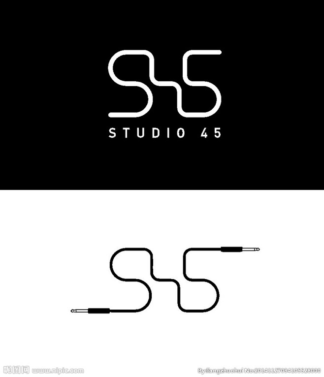 数字造型logo