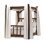 Canopy Bed #4150 - Transitional Rustic / Folk Beds - Dering Hall : Buy Canopy Bed #4150 by La Lune Collection - Made-to-Order designer Furniture from Dering Hall's collection of Transitional Rustic / Folk Beds