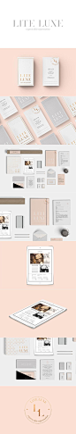 Lite Luxe branding, stationary and website by Smack Bang Designs: 