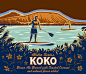 美国Kona Brewing啤酒包装插画设计 - 视觉同盟(VisionUnion.com)