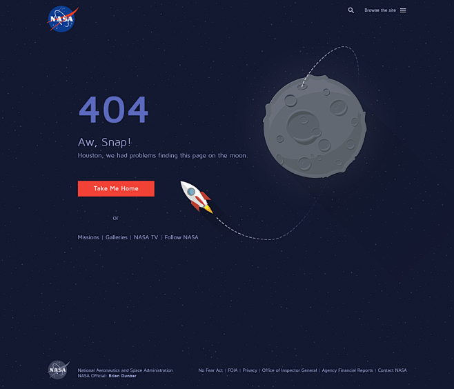 404 Nasa Page