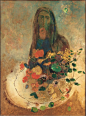 「 奥迪隆·雷东的梦幻曲 」

 Odilon Redon , 1840 - 1916  

凭借诡秘奇异的梦境与幻象，雷东在艺术中为自己的内心找到了出路。在谈到雷东的作品时，高更曾写道：“他的梦想在他所赋予他们的可能性中变成现实；在他的作品里，所有处于萌发状态的生物在本质上都是有人性的，和我们生活在一起，当然它们 ​​​​...展开全文c