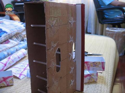 废弃的纸盒用来DIY首饰盒