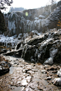 冬日九寨，冰瀑连连。 #风景# #美景#