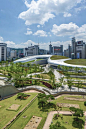 Dongdaemun Design Plaza complex, Seoul, South Korea designed by Zaha Hadid Architects