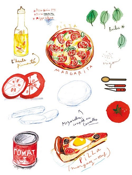 Lucile Prache 食物插画欣赏...