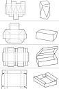纸盒设计 ，锻炼一下你的空间想象能力！左为结构，右为效果图！