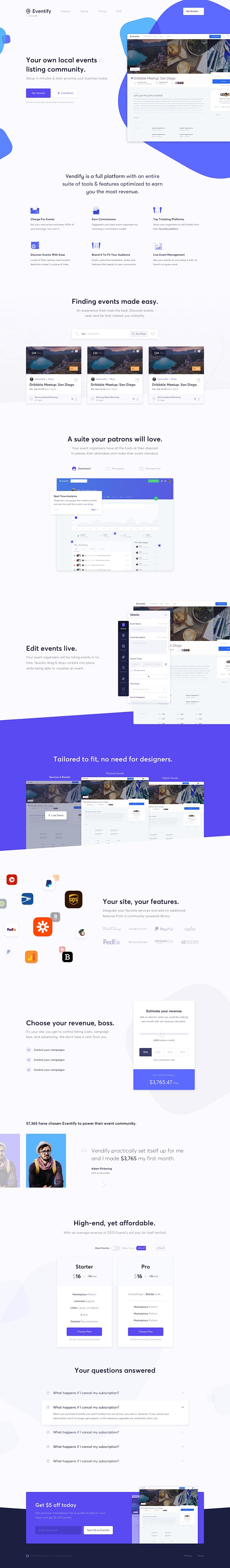 Landing page