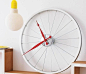Bike Wheel Clock on Designspiration : Bike Wheel Clock