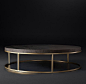 Nicholas Oak Round Coffee Table: 