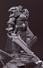 King Varian Ryn , Farhad Nojumi : I had pleasure that  joined to Taurus Studio team for making Warcraft figures. I worked on body armor and the pose. head done by Caleb Nefzen. also thanks to Ray Chan for art directing.