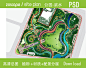 PSD总平面图-中心绿地公园-河岸公园规划彩平_PSD彩平_ZOSCAPE-园林景观设计意向图库|园林景观学习网 - 景观规划意向图