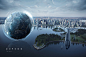 future 创意合成 城市 太空飞船 星球 未来 海报 海洋 科幻 赛博朋克
