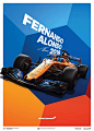 超强细节！F1赛车艺术插画和海报设计 : 细节刻画太强了！