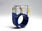 Isabell Kiefhaber 树脂手工戒指设计欣赏 首饰设计 雕塑 迷你 时尚 故事 手工 戒指 可爱 