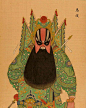 Beijing Opera mask from the Shengpingshu Administration, Qing Dynasty(1644–1911): 