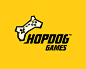 HopDog游戏 游戏手柄 娱乐 游戏机 小狗 抽象 商标设计  图标 图形 标志 logo 国外 外国 国内 品牌 设计 创意 欣赏
