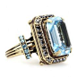 Lanvin Oversized Rhinestone Ring ($550) ❤ liked on Polyvore