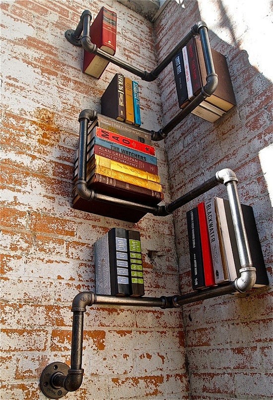 creative book shelf